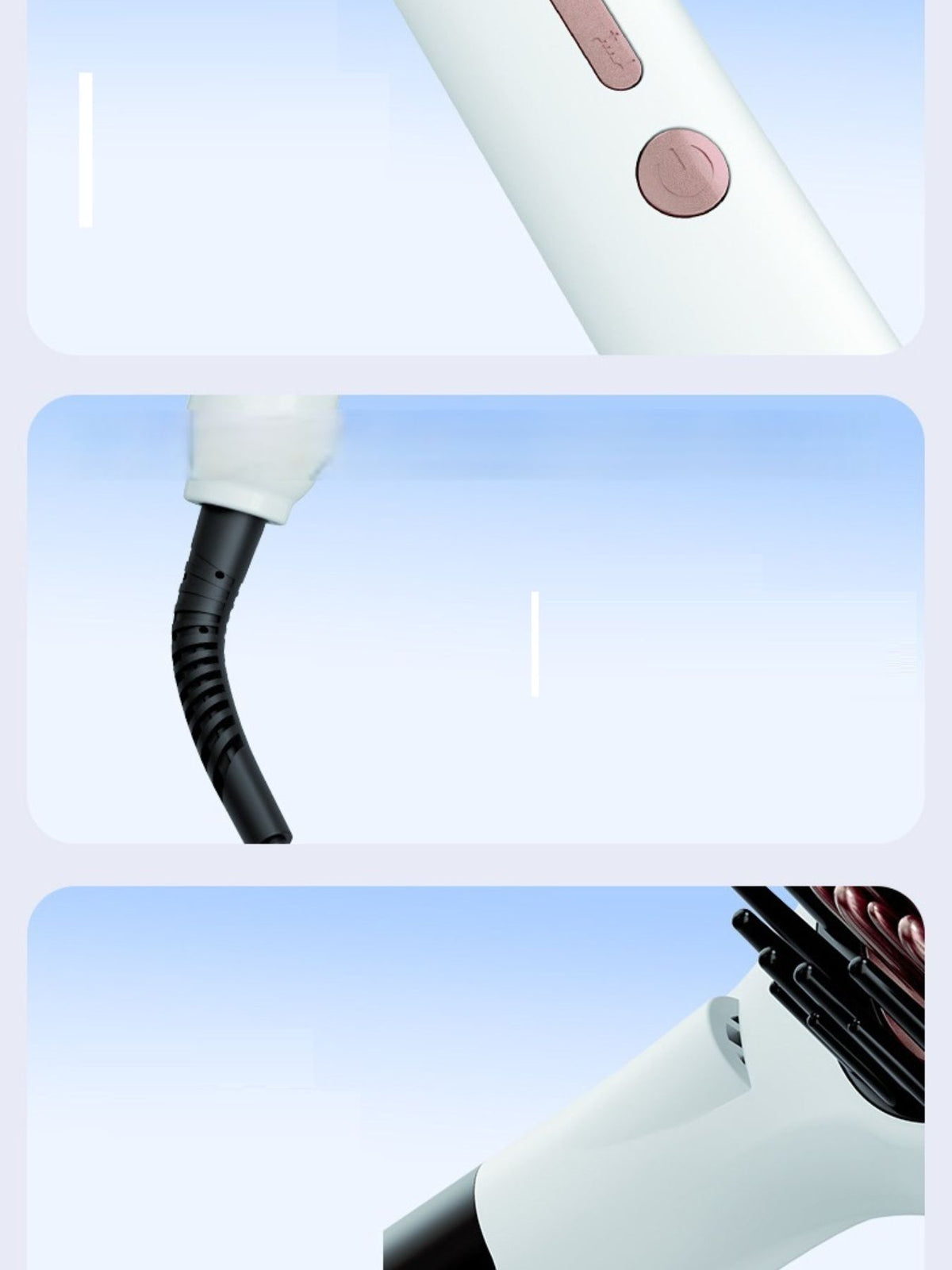 Comb being used on long hair