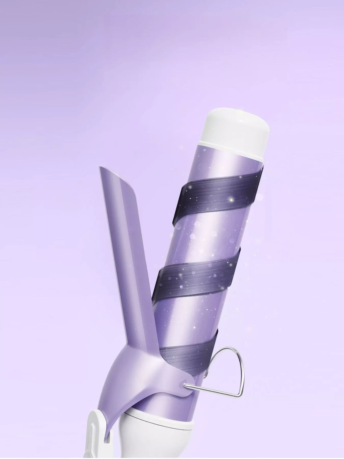 Curling wand handle and controls