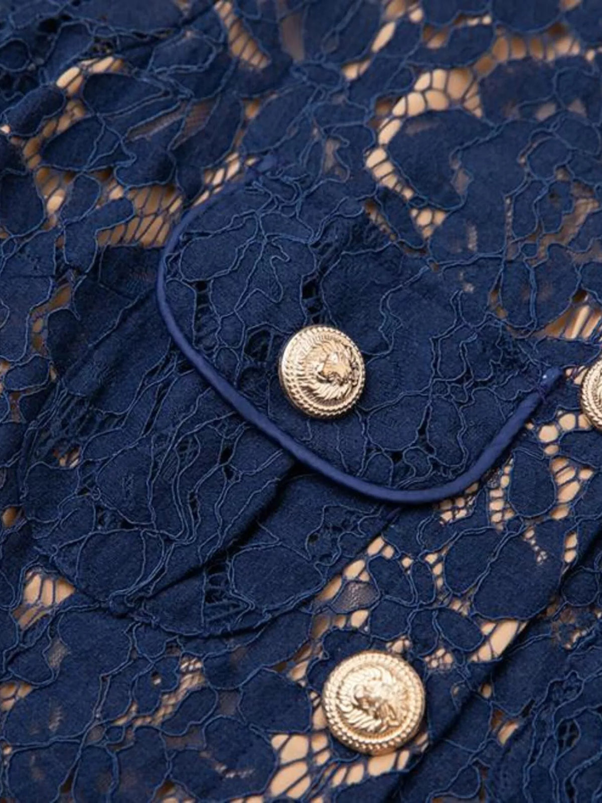 lace button down midi dress waist detail