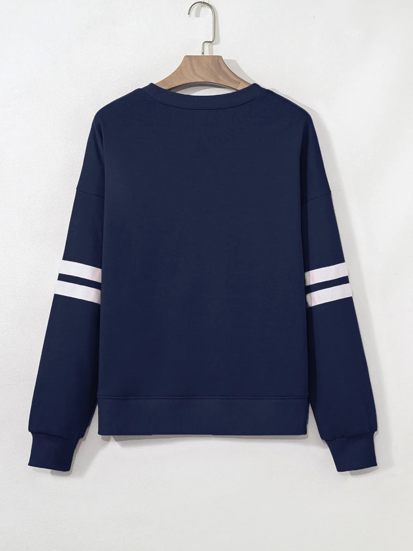 Number 23 Graphic Sweatshirt with Side Stripes - Fashorio