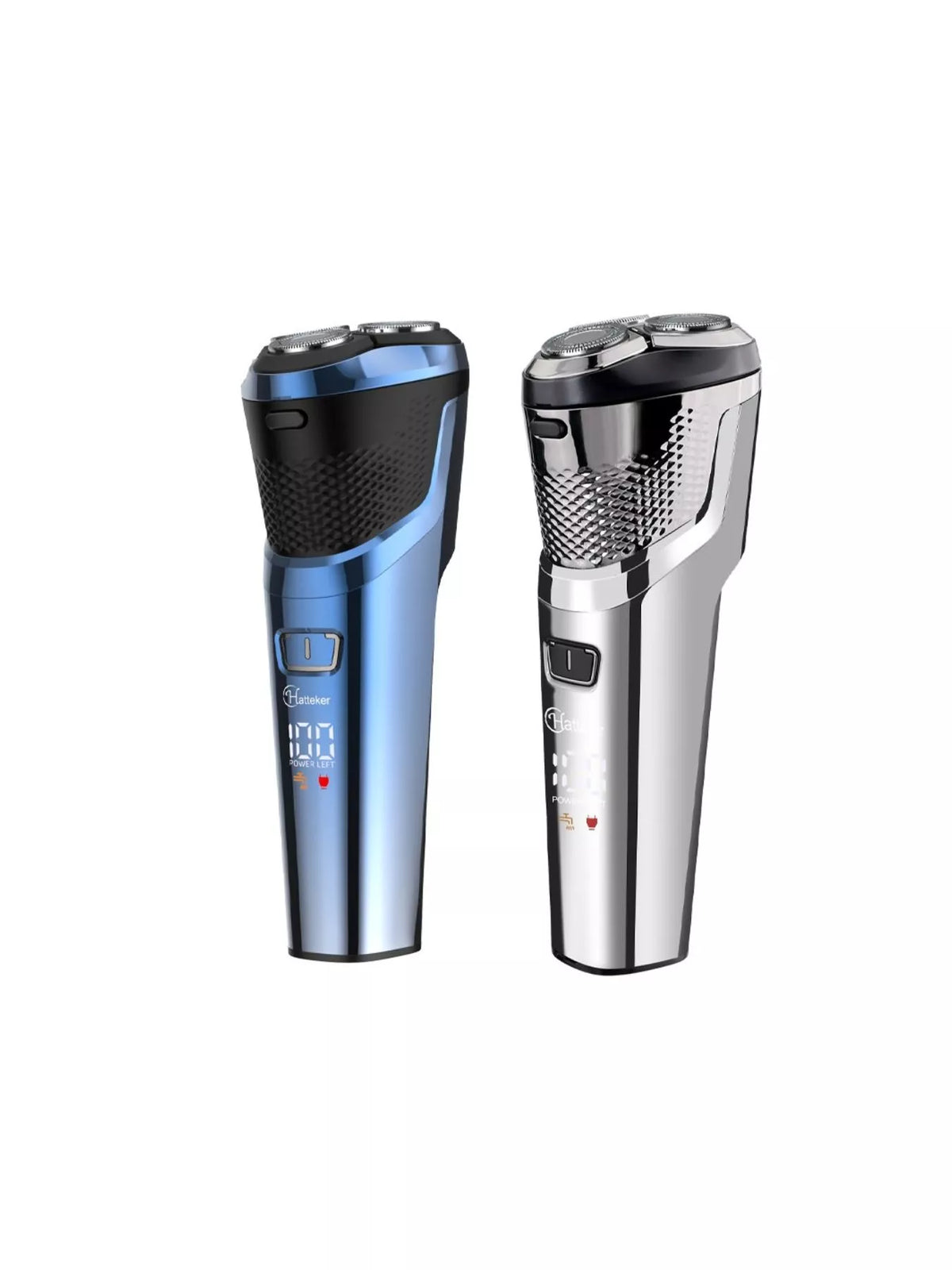 Blue rotary shaver side profile