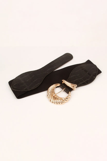 Shell Alloy Buckle Elastic Belt - Fashorio
