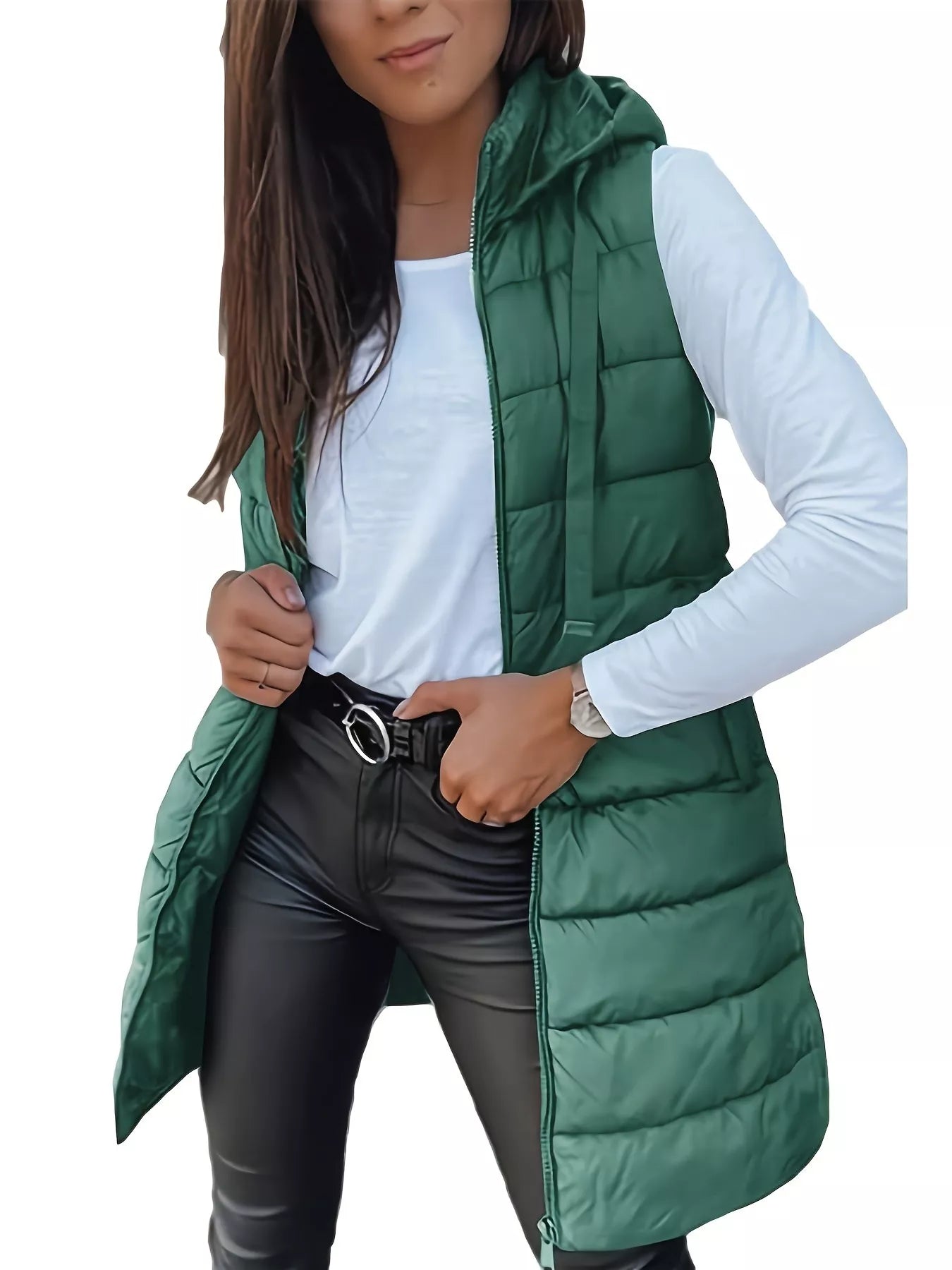 Zip Up Hooded Winter Coat - Fashorio