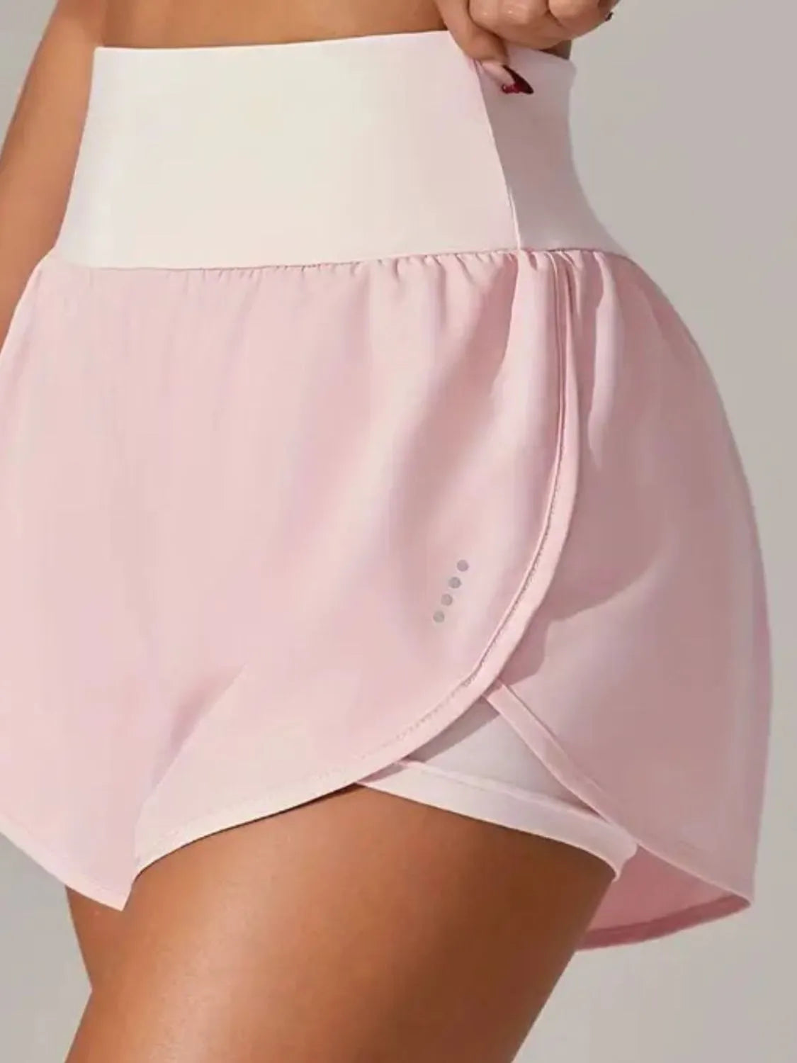 Pocketed High Waist Active Shorts - Fashorio