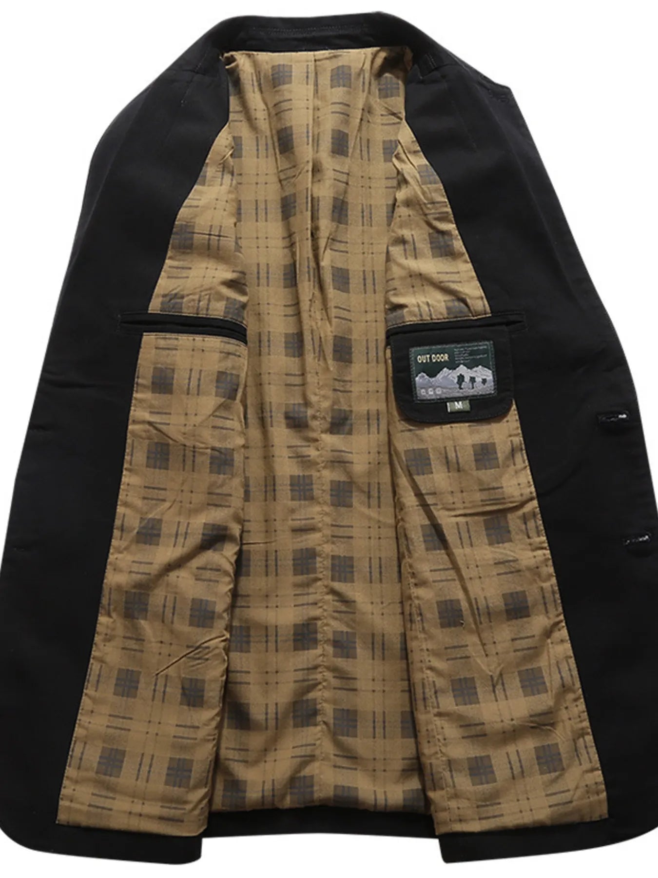 Men's Plus Size Button Up Long Sleeve Blazer - Fashorio
