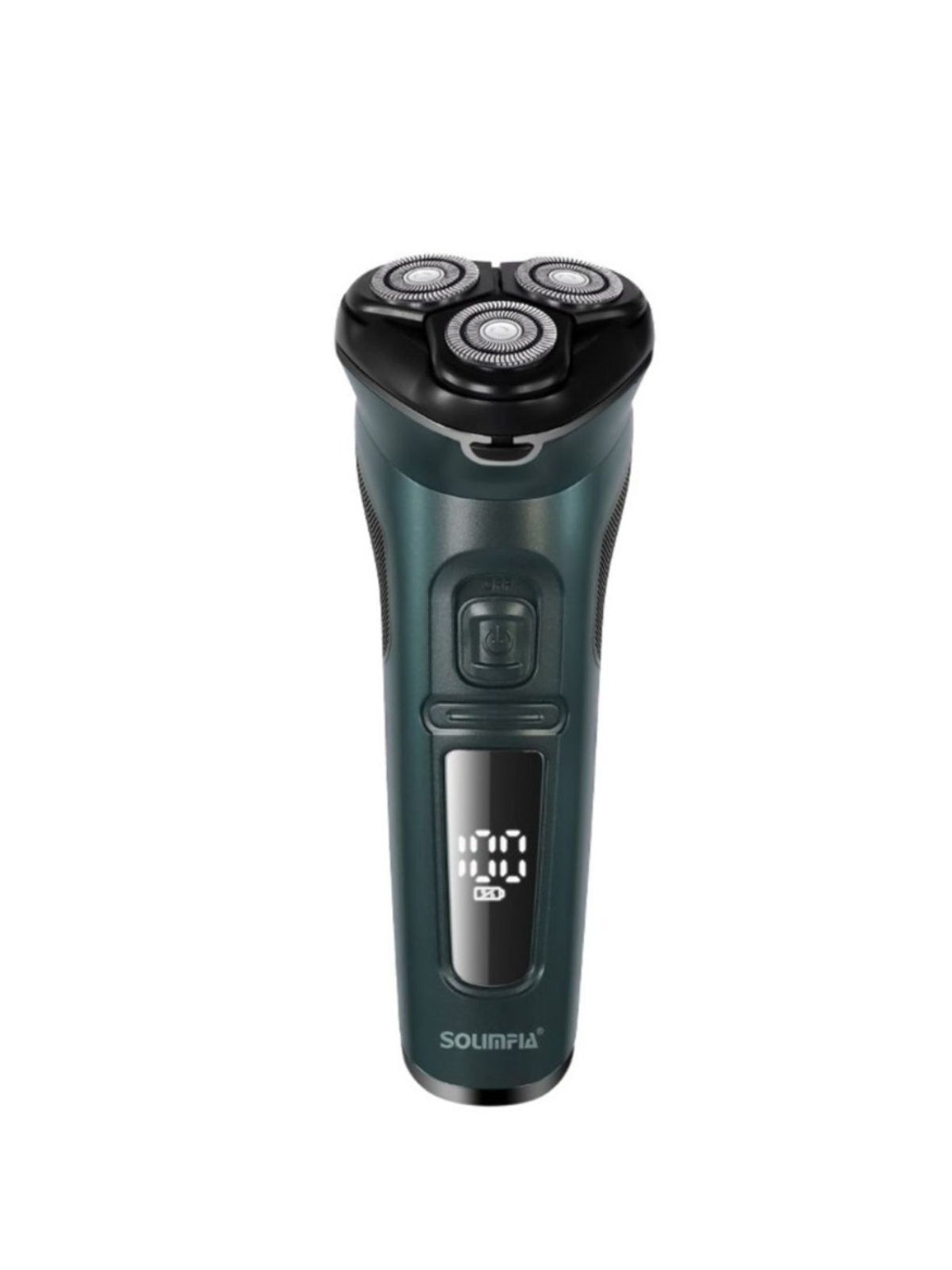 Electric shaver held in hand