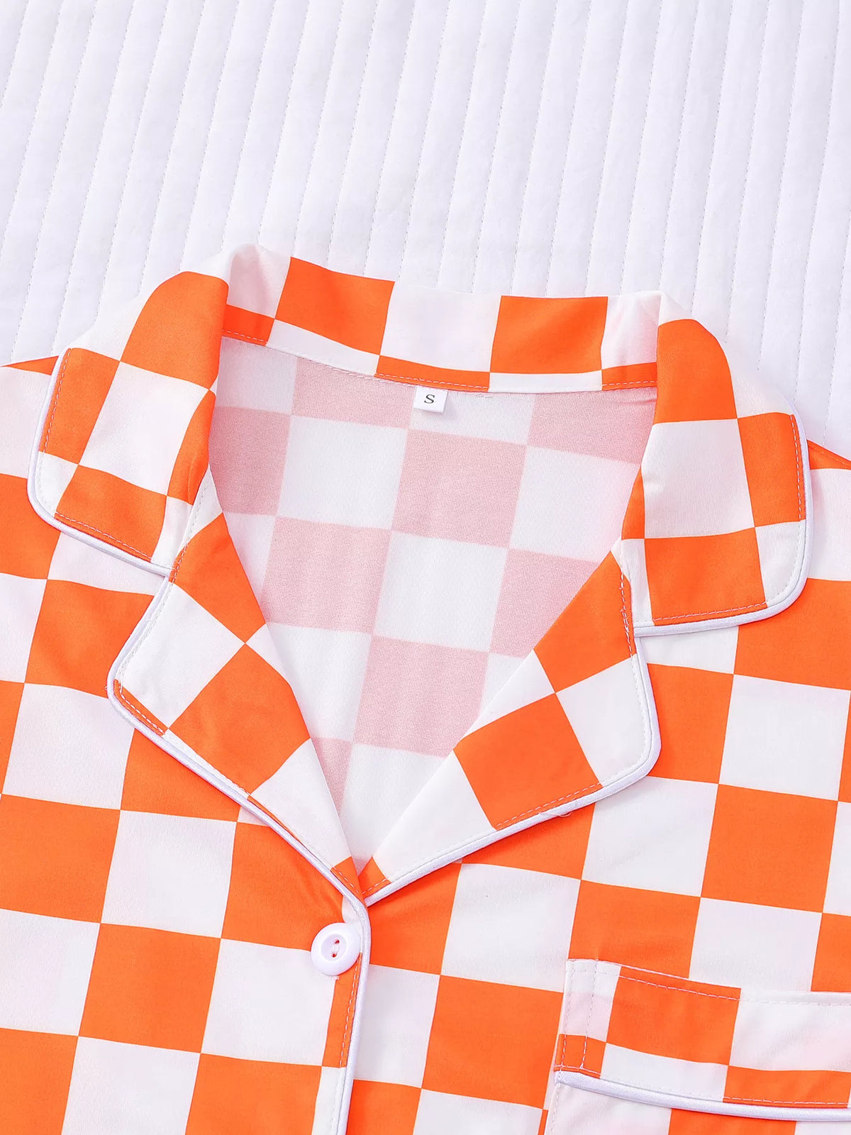 Checkered two piece set full outfit