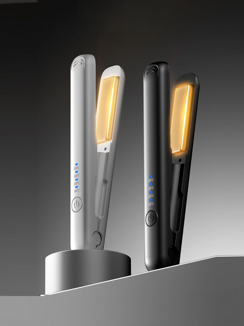 Cordless hair straightener full view