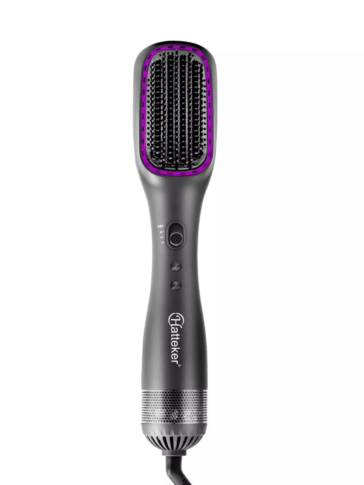 Straightening comb teeth close up