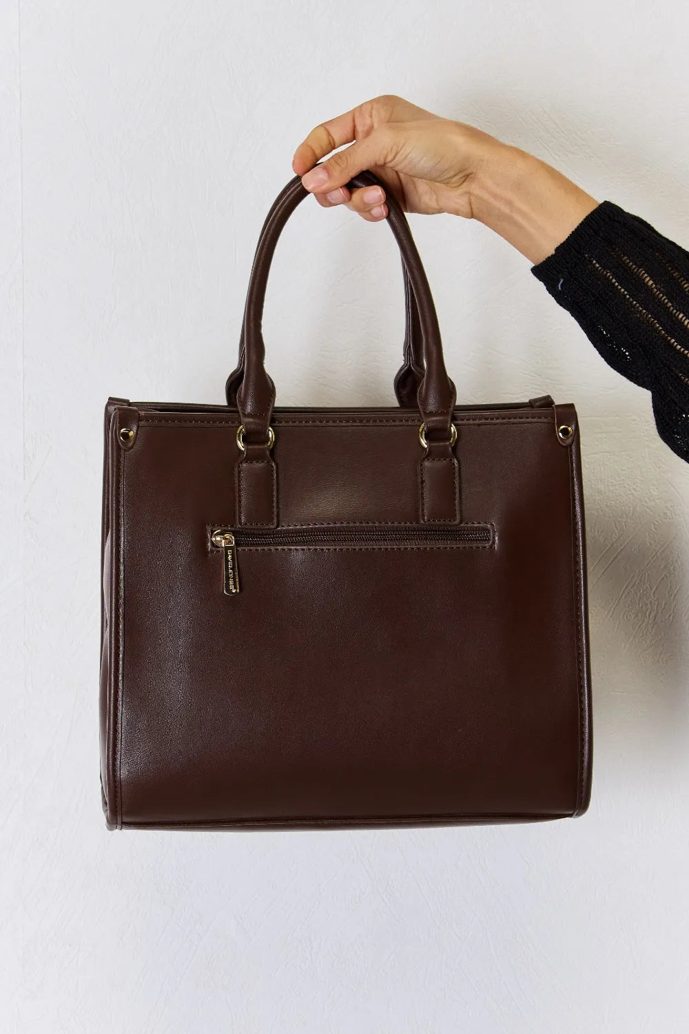 David Jones Argyle Pattern PU Leather Handbag - Fashorio