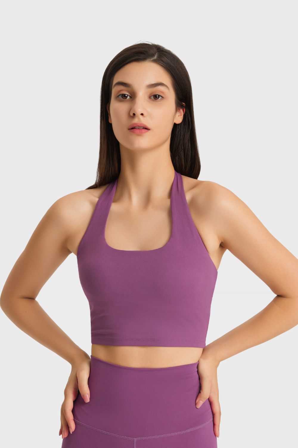Millennia Breathable Halter Neck Sports Bra - Fashorio