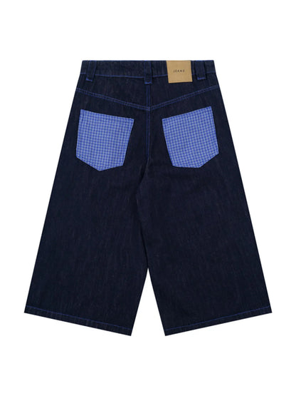 Men's Embroidered Wash Denim Shorts - Fashorio