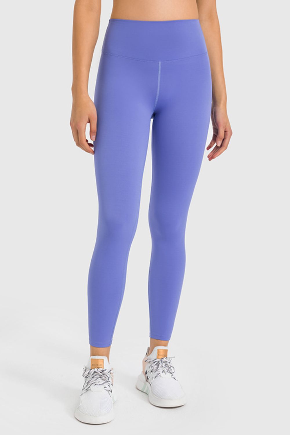 high waist ankle length yoga leggings fabric detail