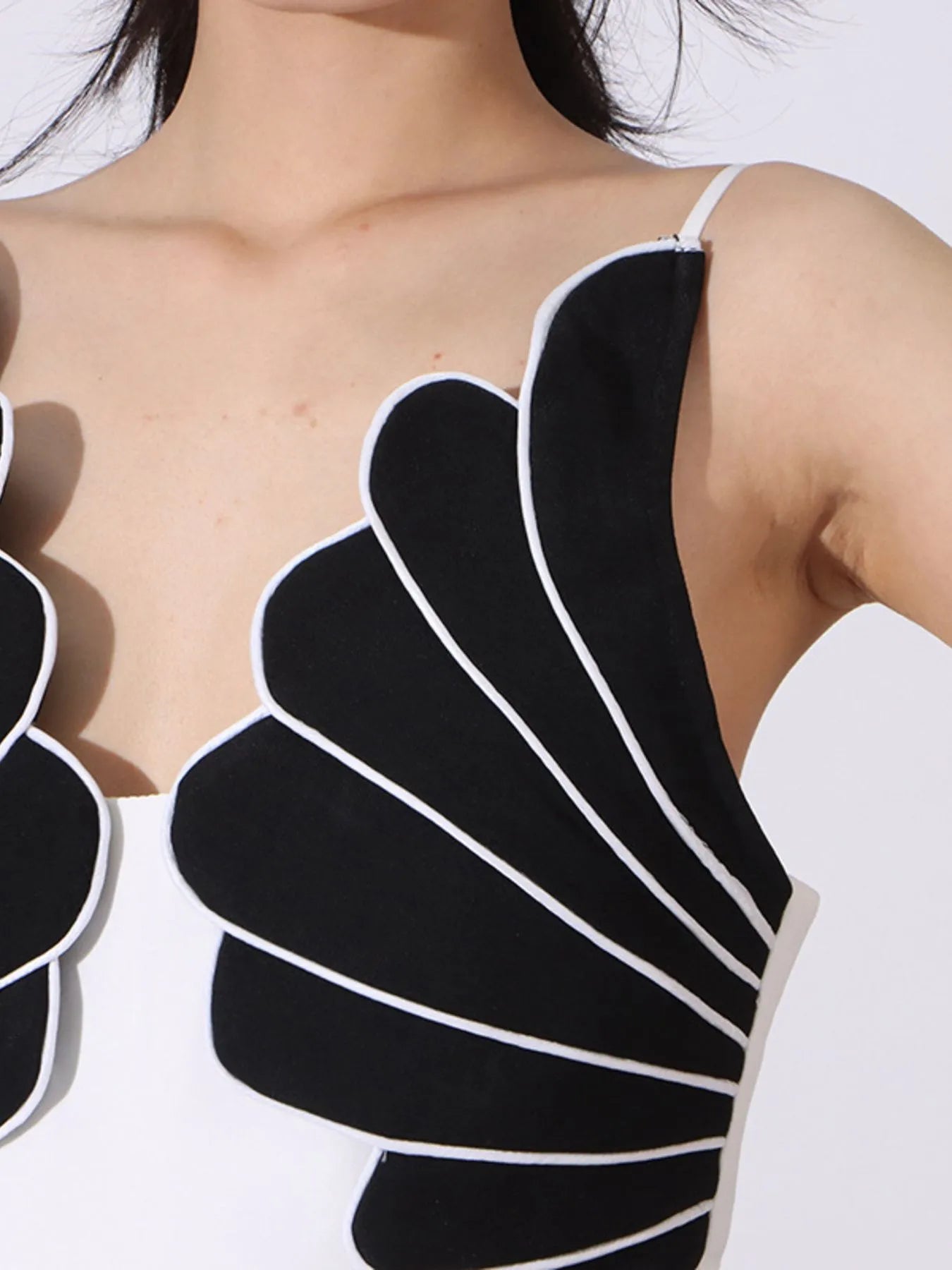 Contrast Sleeveless Wide-Leg Jumpsuit - Fashorio