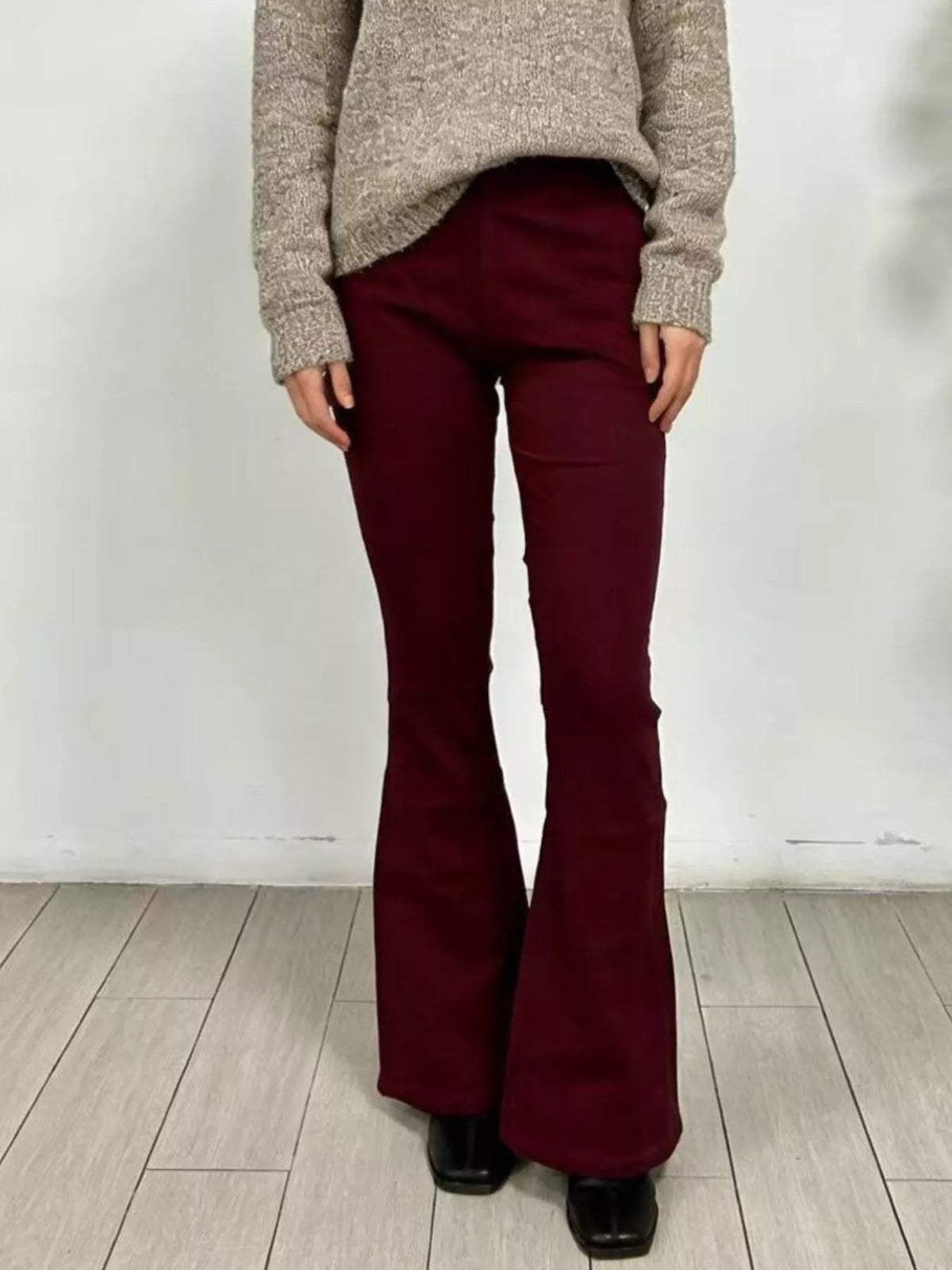 Retro flare denim look