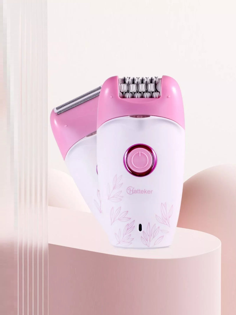 Pink portable multifunctional epilator front view