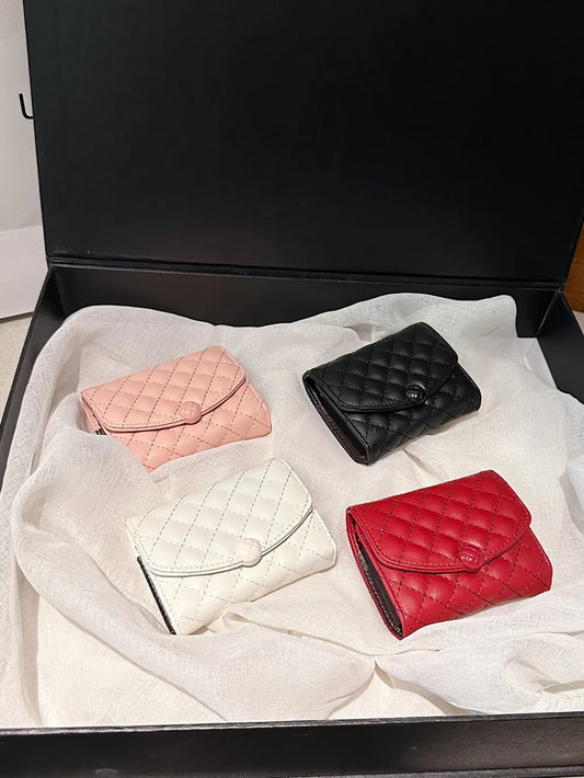 PU Leather Solid Color Wallet - Fashorio