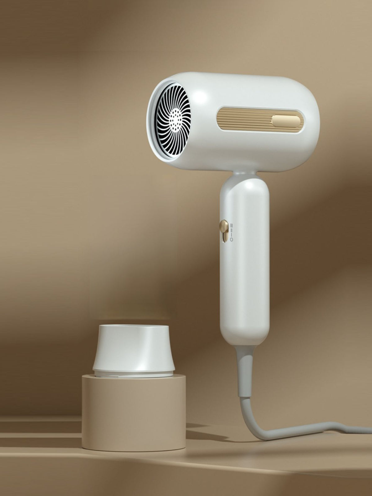 Portable negative ion hair dryer full view
