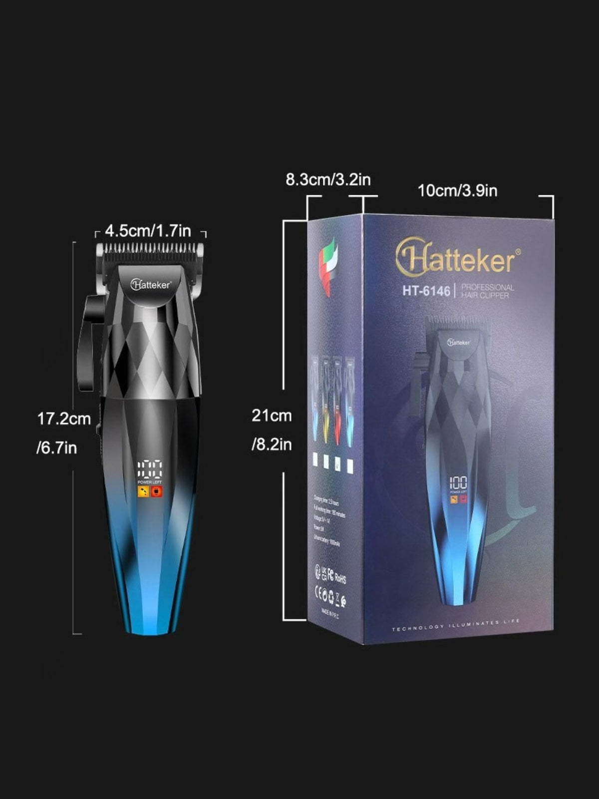 Cordless hair clipper full set