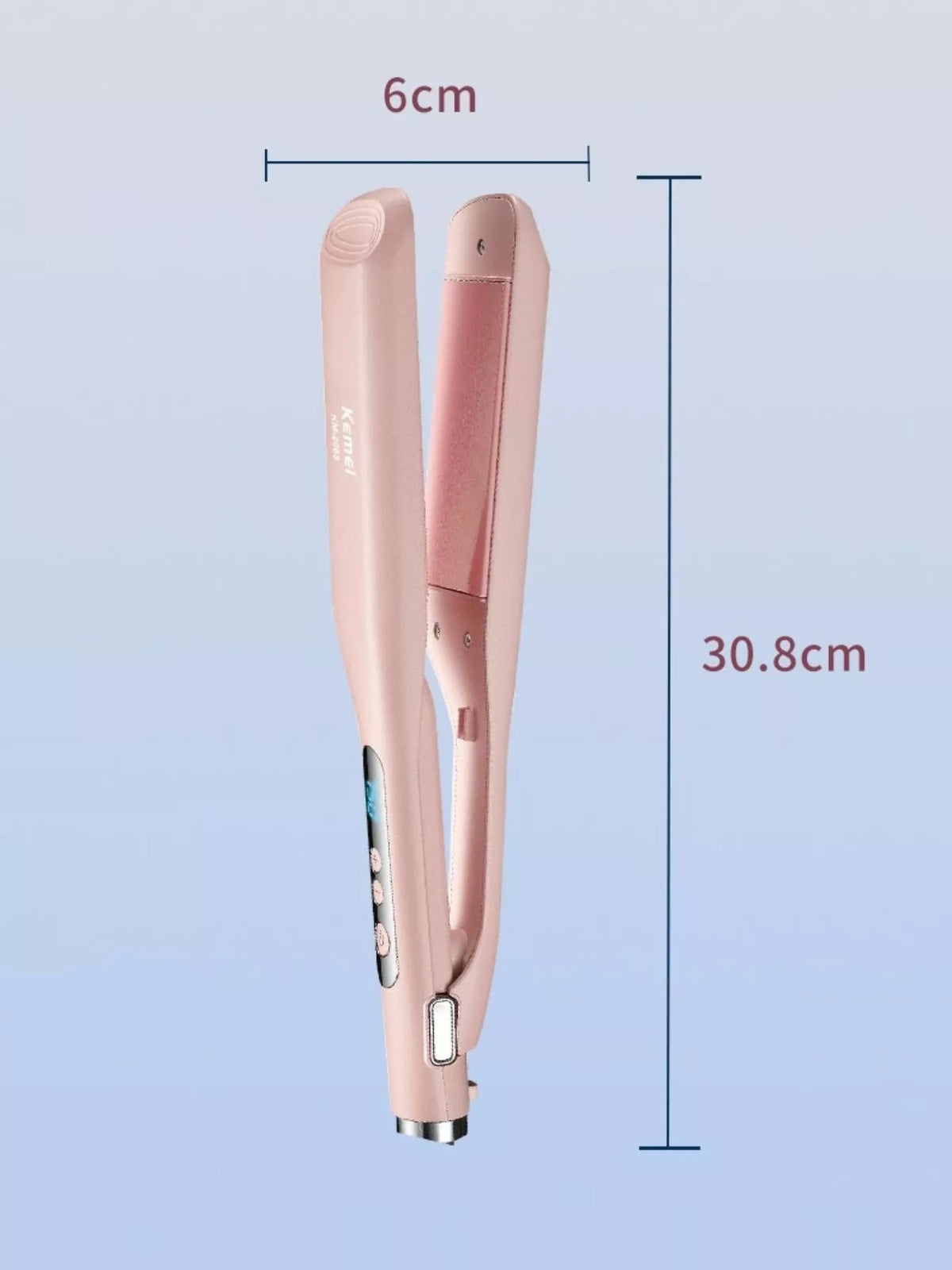 Adjustable temperature control hair straightener full product