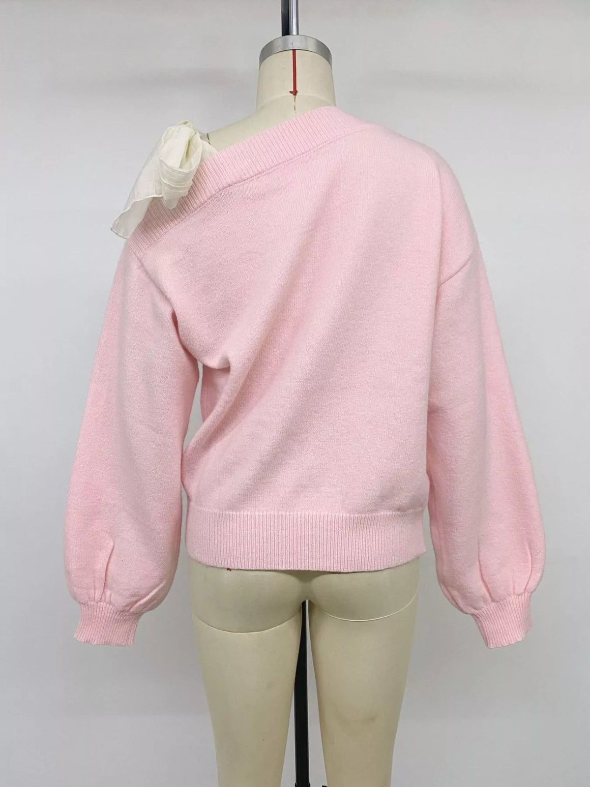 One Shoulder Bow Detail Sweater view 11