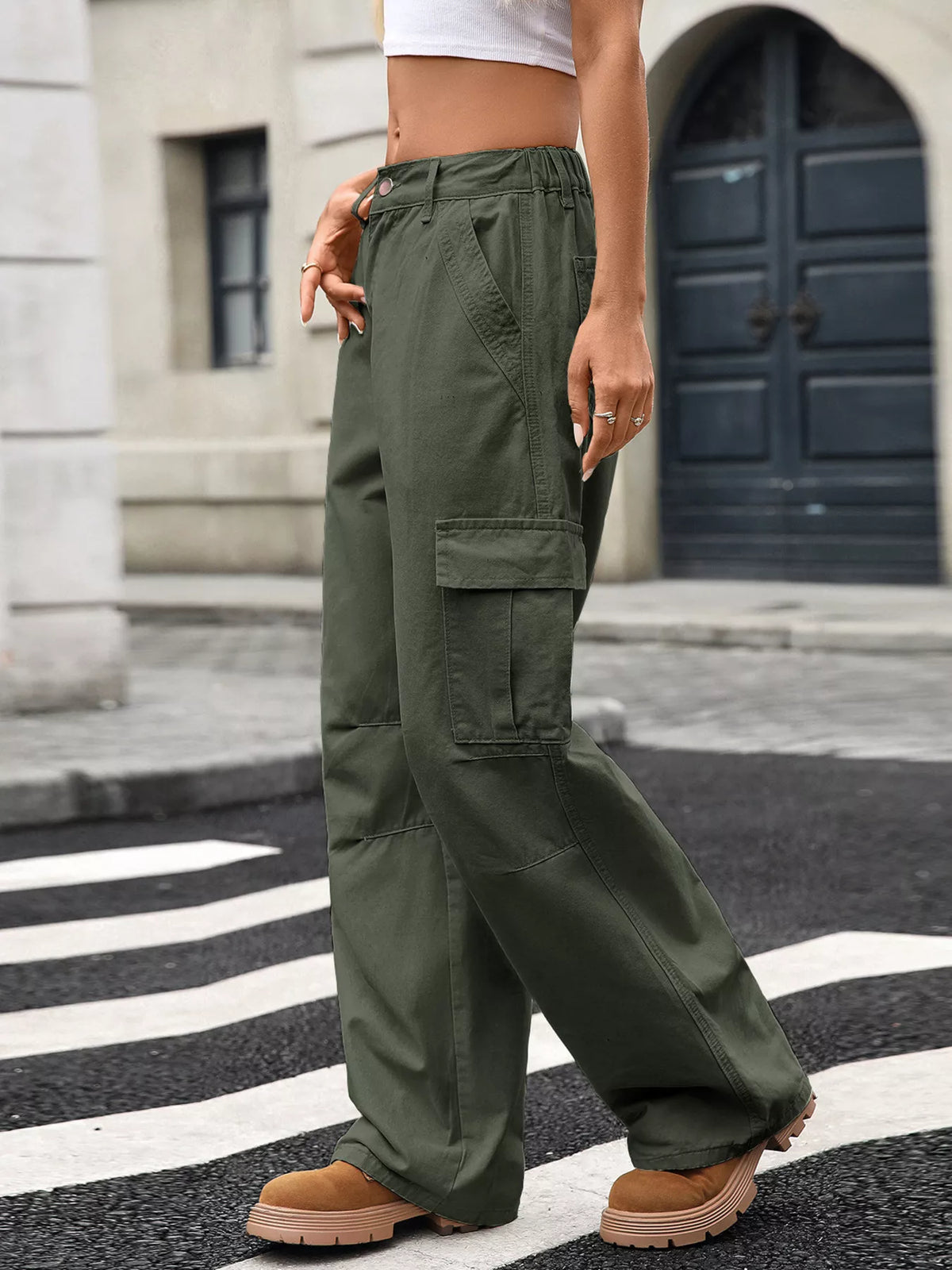 Relaxed Fit Cargo Jeans, view 17