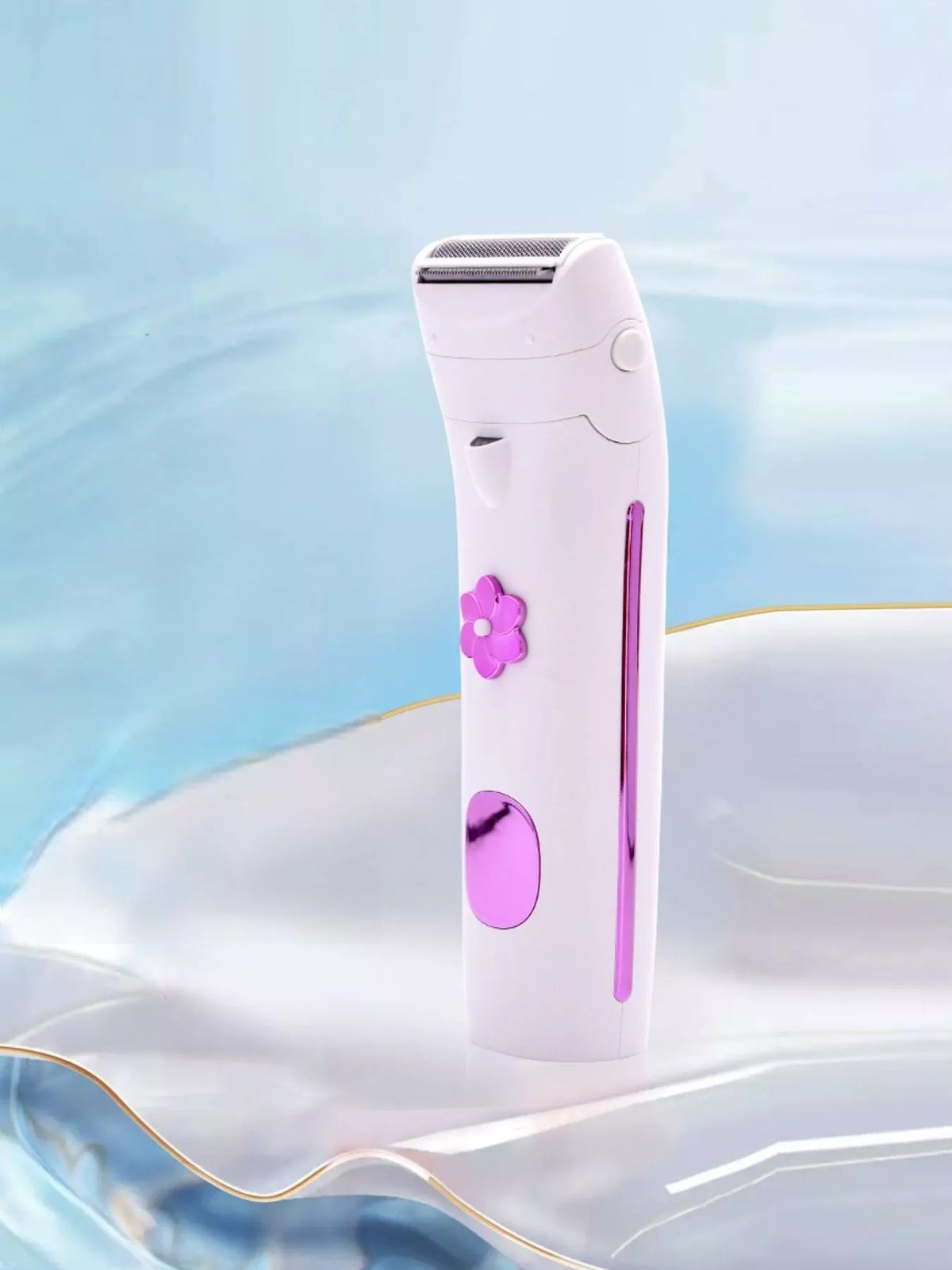 Waterproof epilator top view