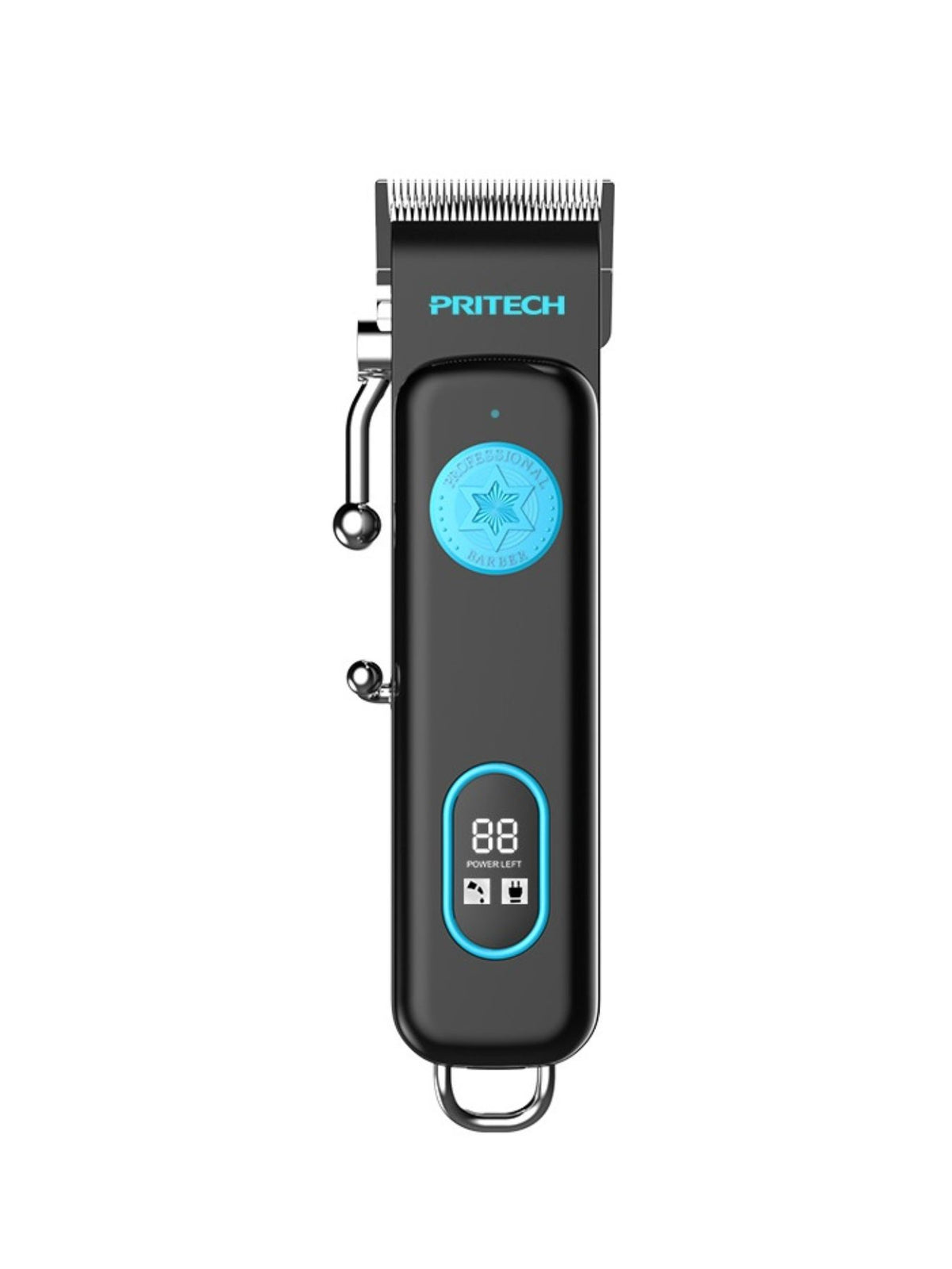 Hair clipper standing upright