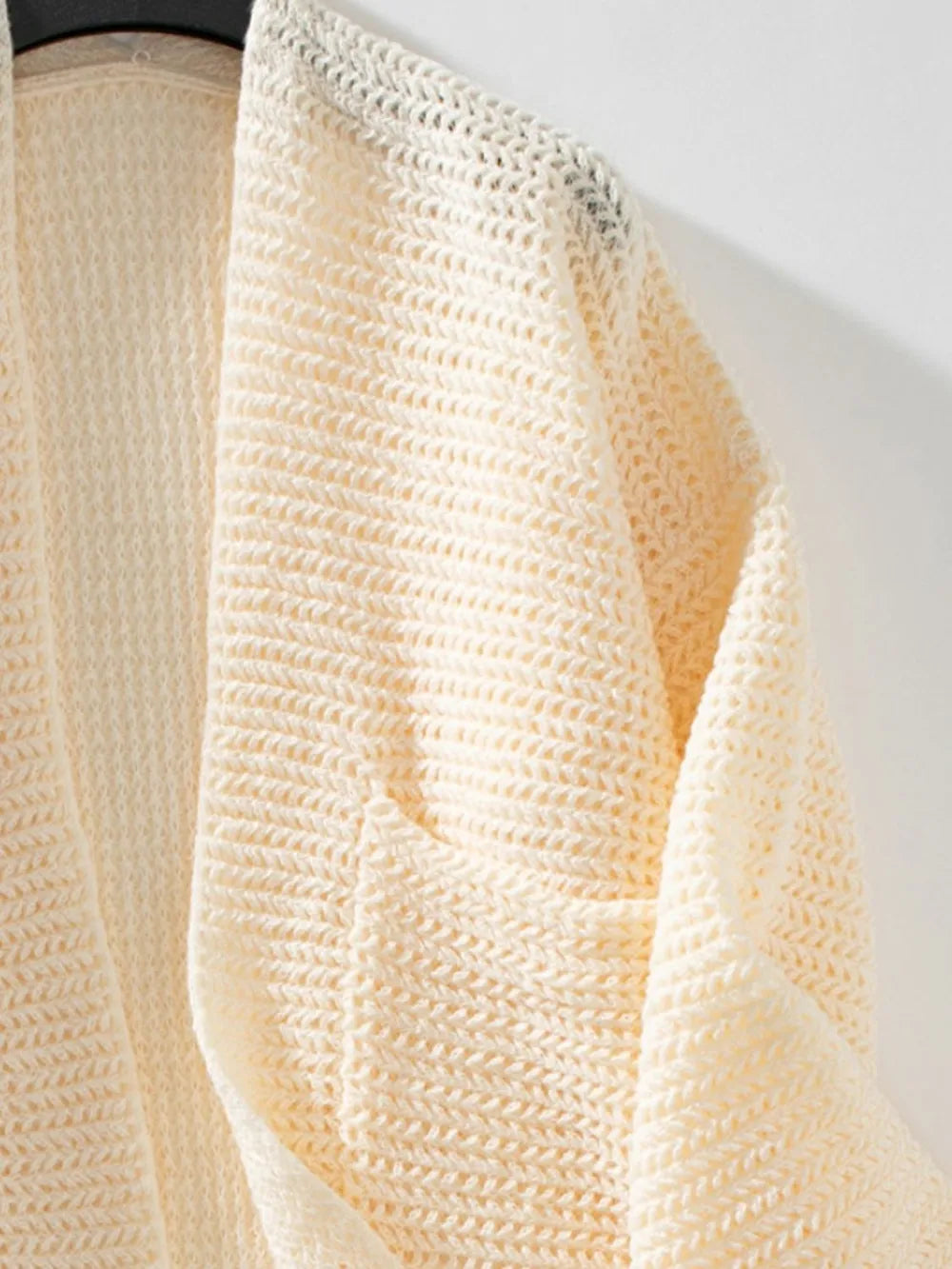 Open Front Long Sleeve Cardigan - Fashorio