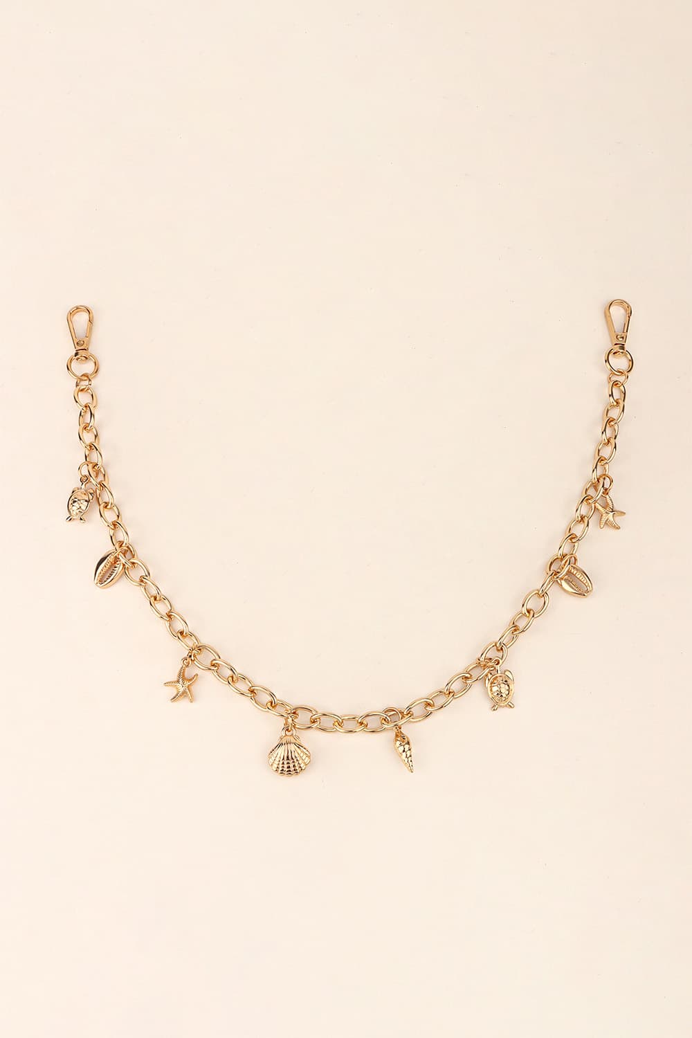 Sea Element Charm Iron Chain Belt - Fashorio