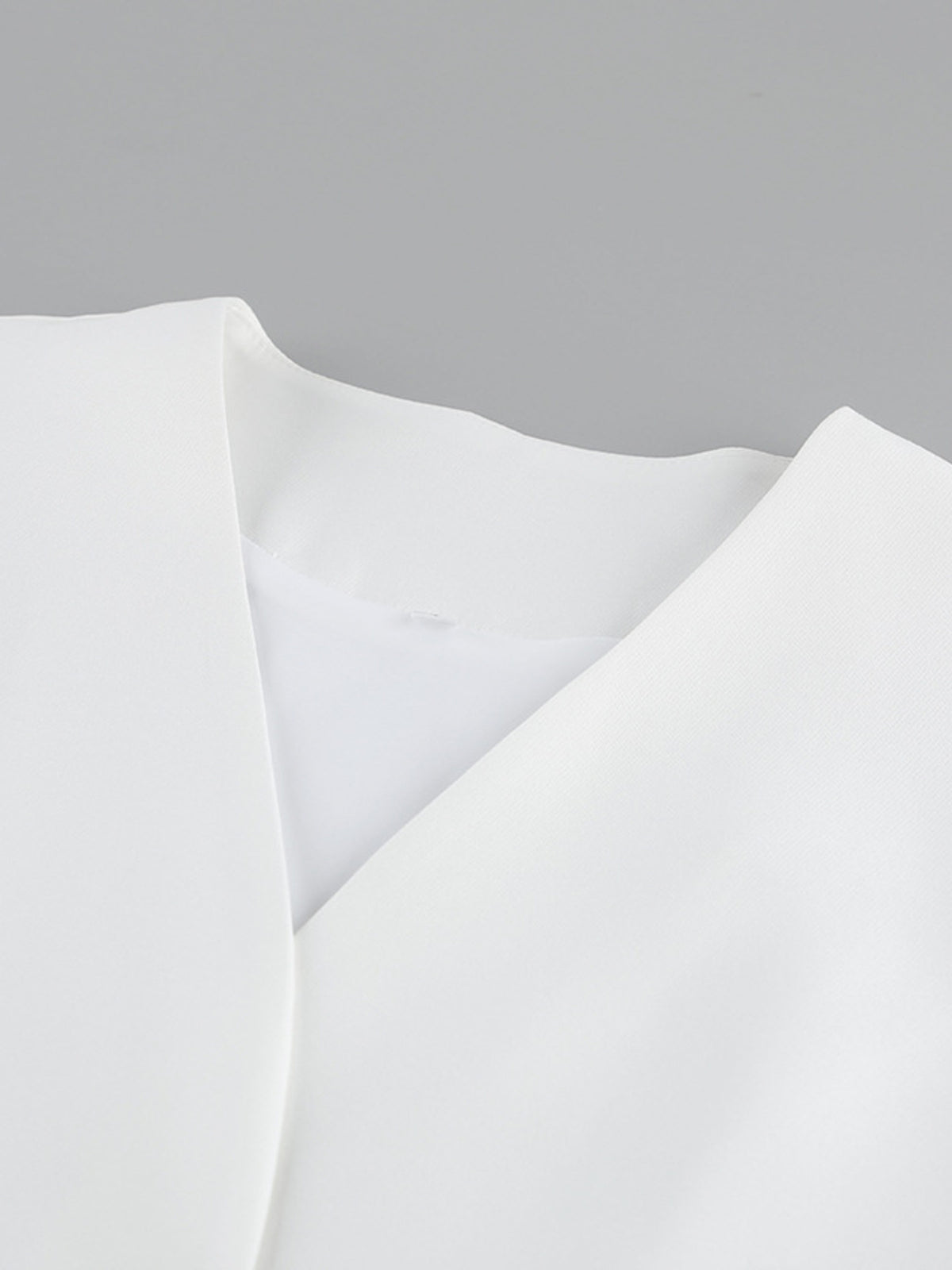 White skirt set hem detail