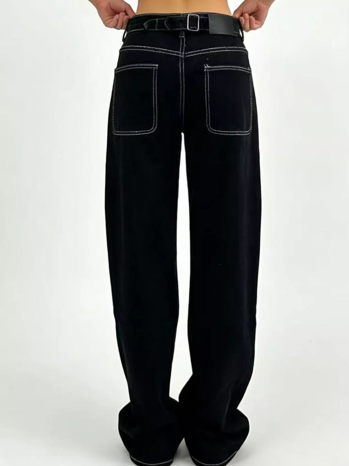 Wide Leg Washed Jeans, view 6