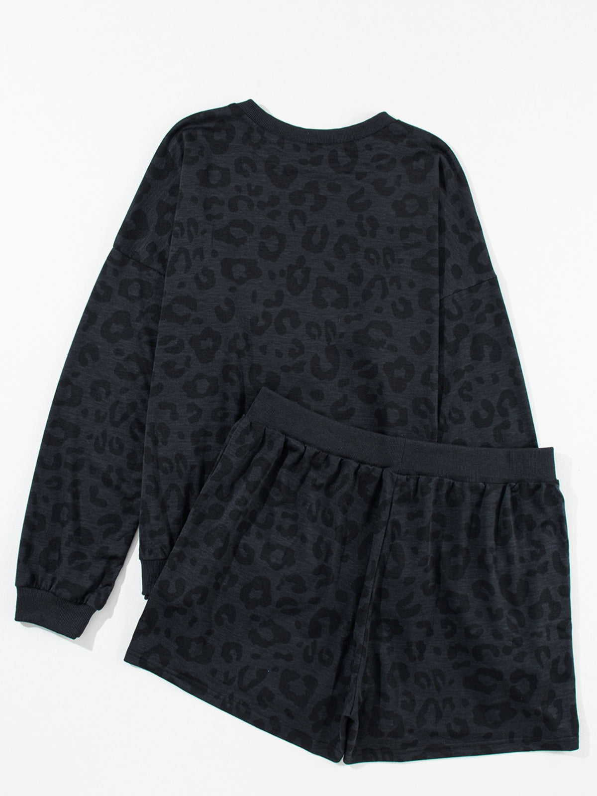 Long sleeve two piece shorts set styled look