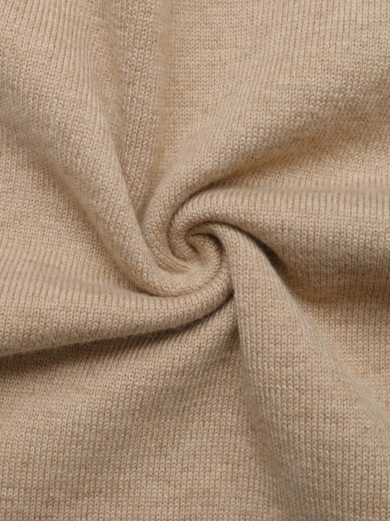 Color Block Round Neck Sweater with Ribbed Trim - Fashorio