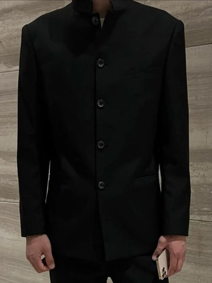 Men's Plus Size Button Up Long Sleeve Jacket - Fashorio