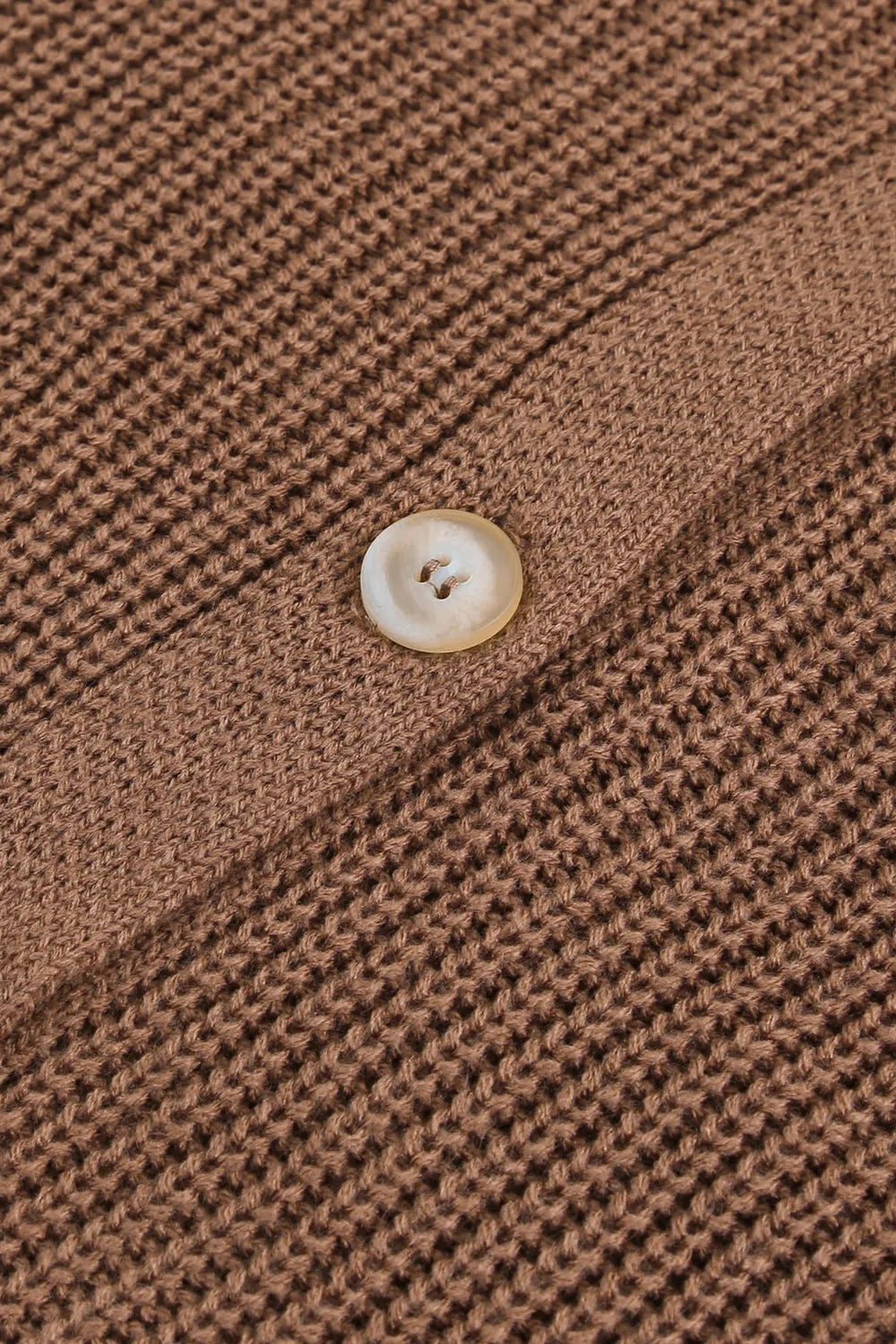 Openwork V-Neck Button Up Cardigan - Fashorio