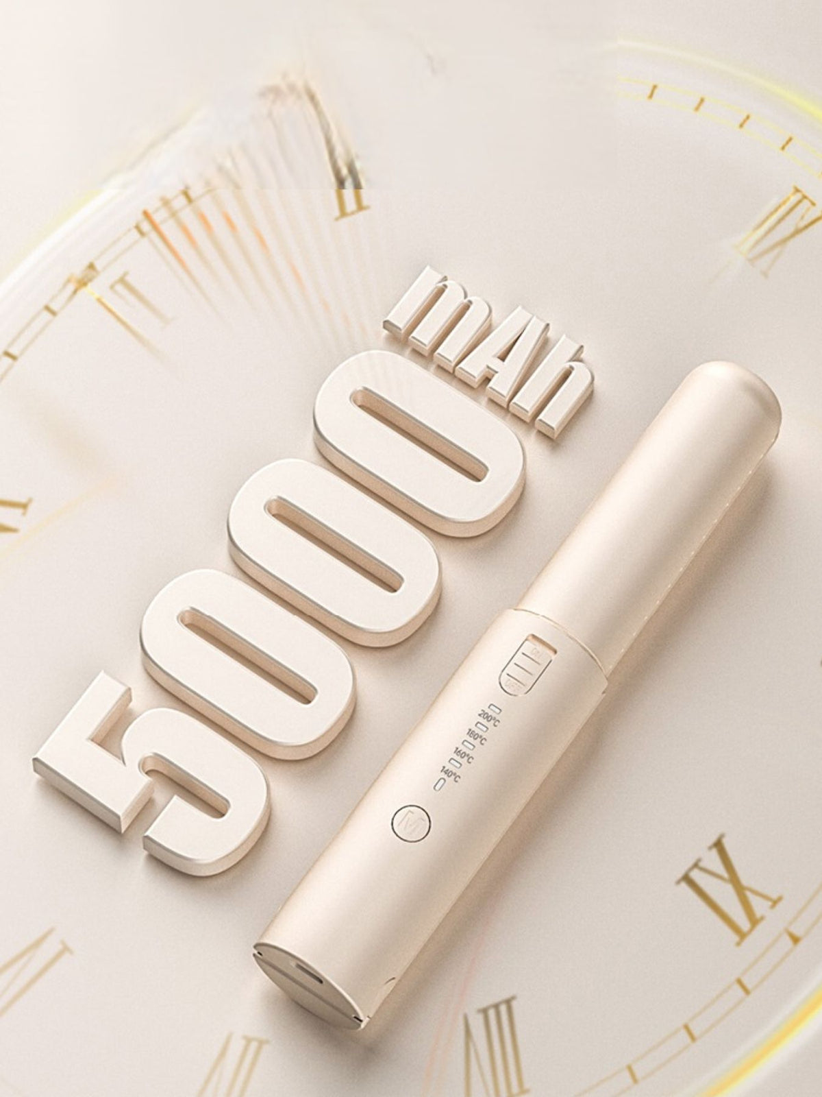 Hair straightener plates close up