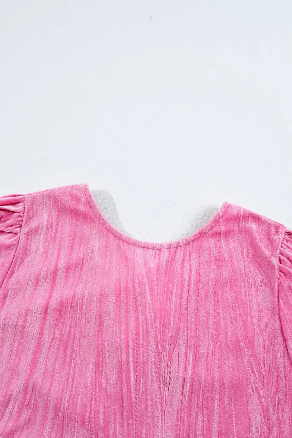 Flounce sleeve mini dress back view