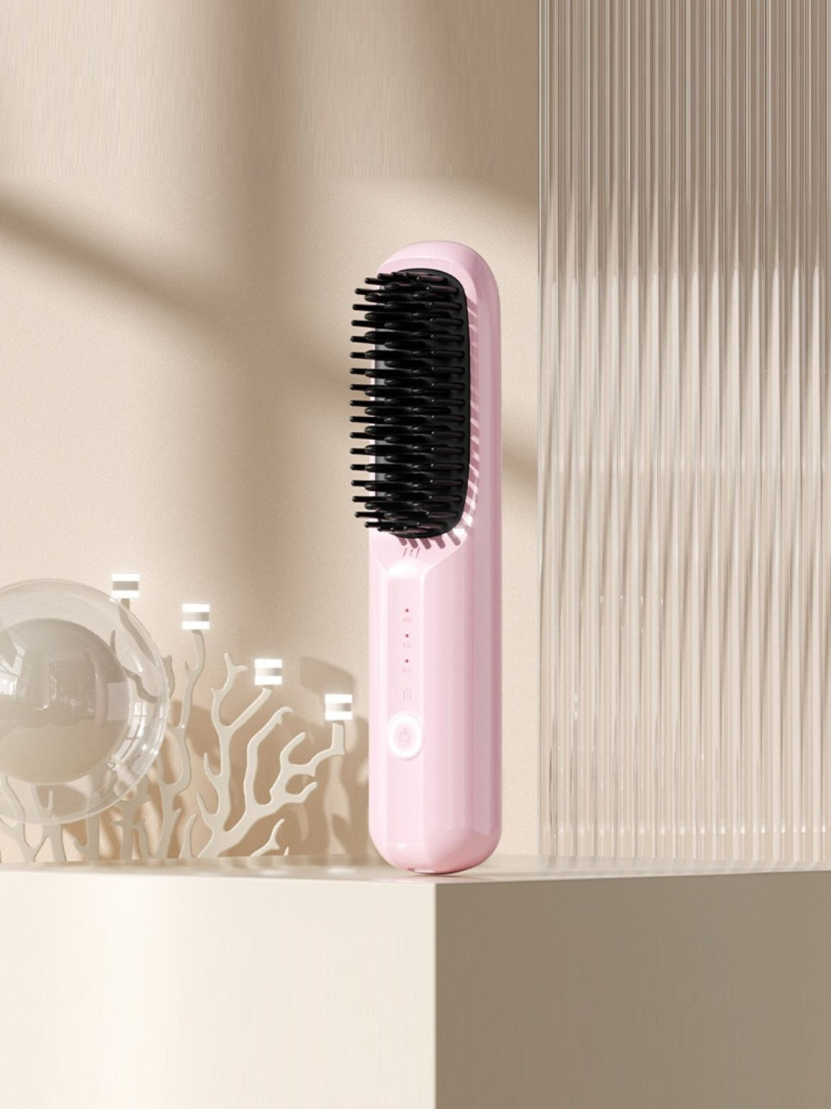 Heated straightening comb lifestyle shot