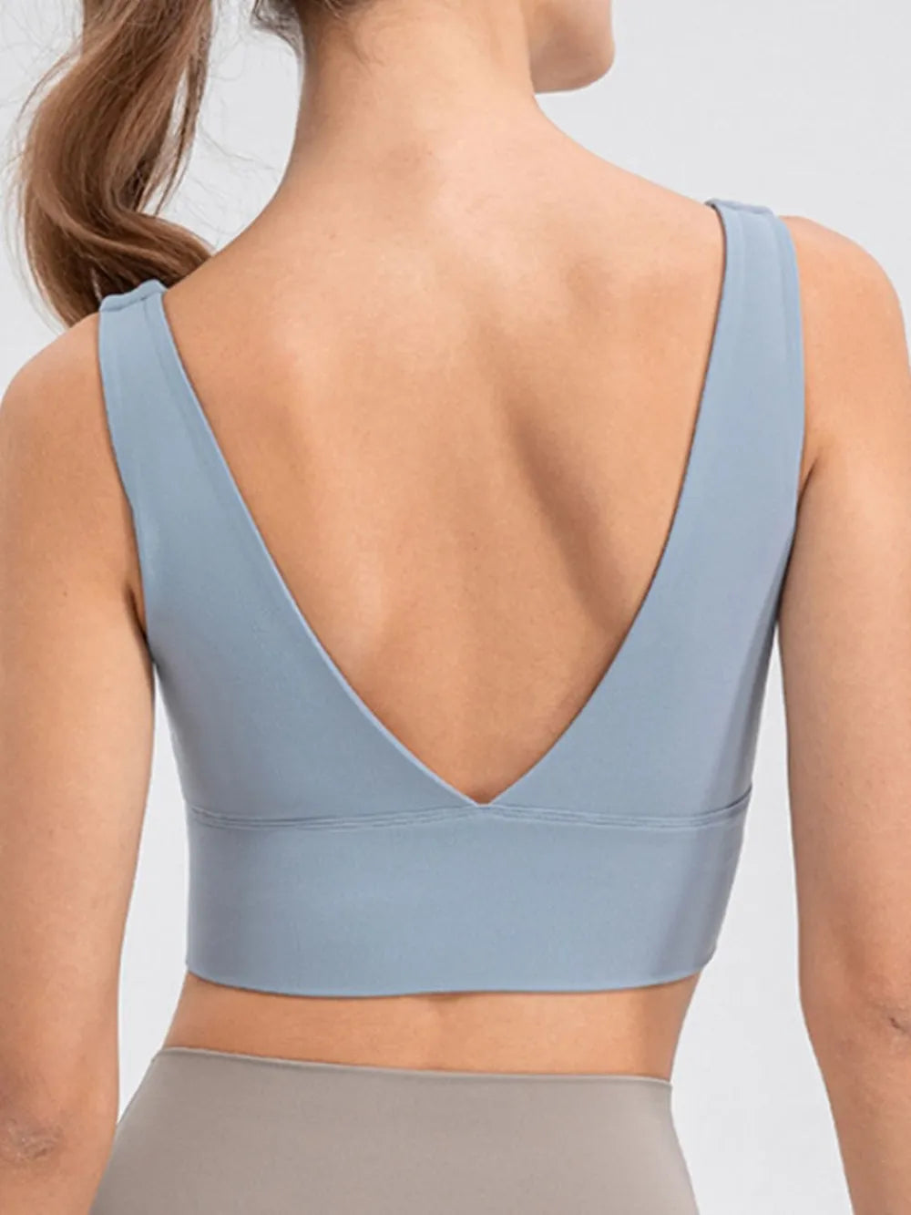Scoop Neck Wide Strap Active Tank - Fashorio