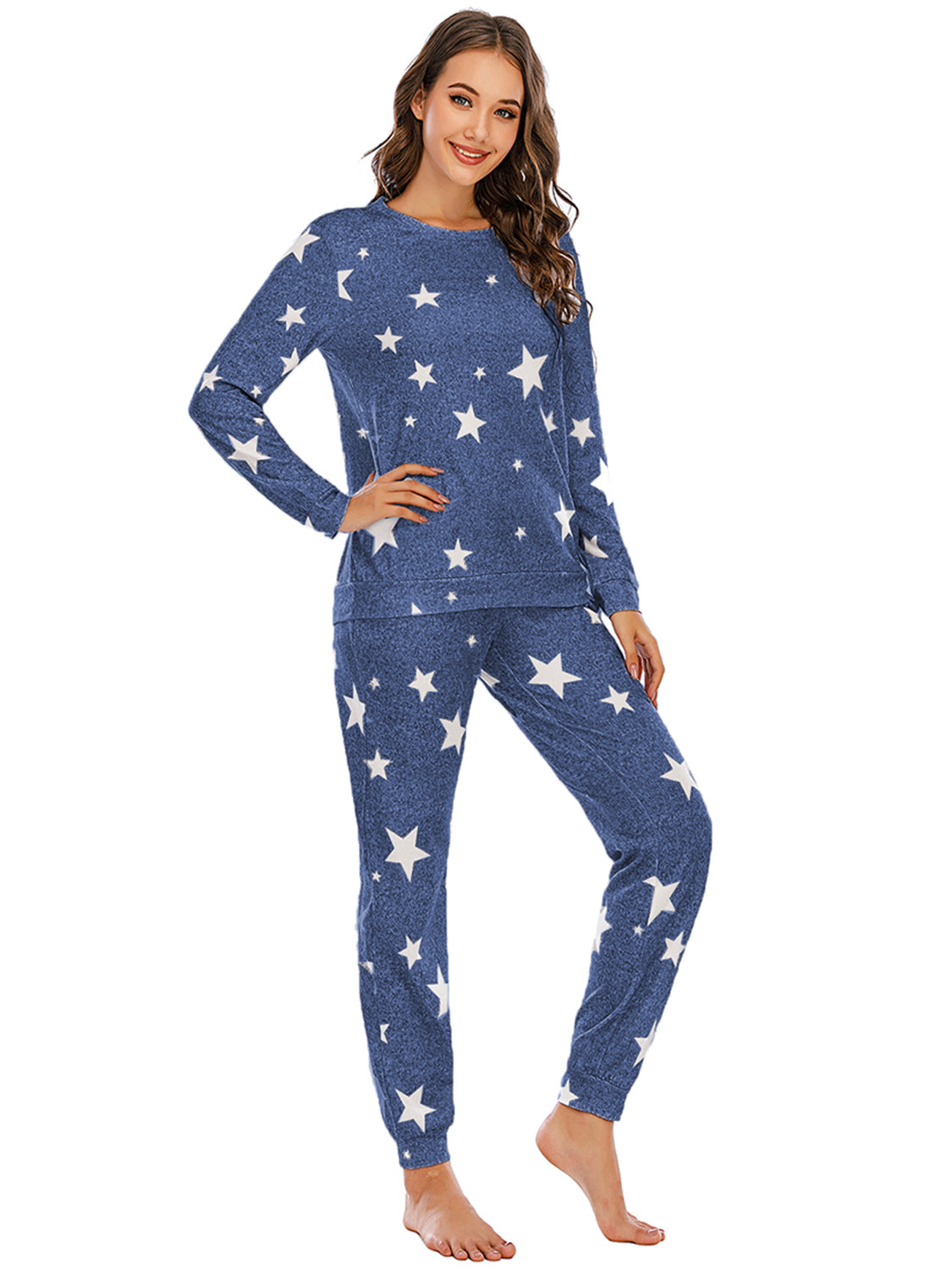 Star Top and Pants Lounge Set - Fashorio