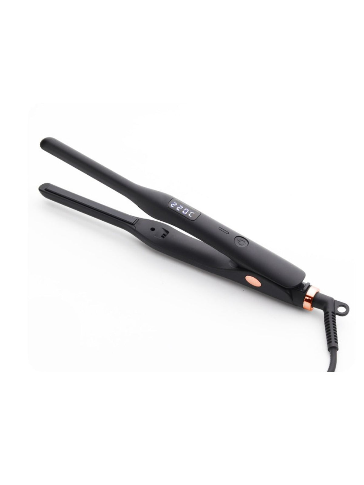 Hair straightener sleek styled result