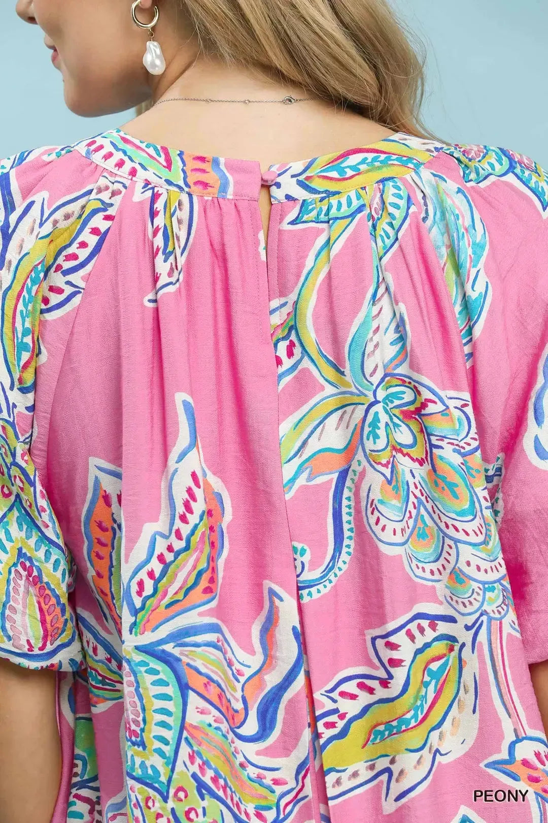 Boho Floral Print Mini Dress with Pockets detail