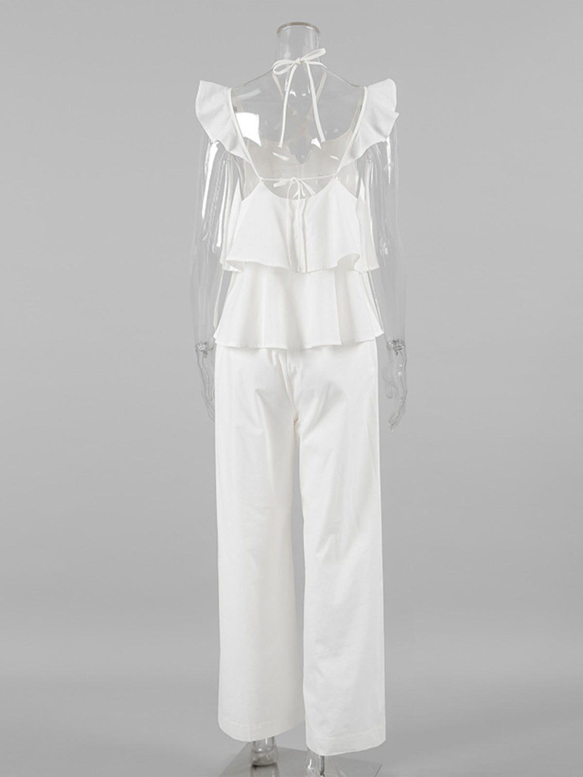 Layered Ruffled Cami and Pants Set, view 7