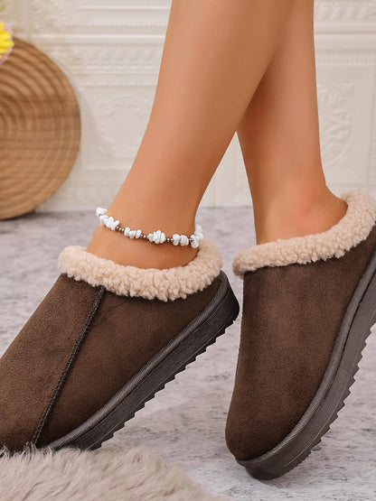 Cozy Faux Fur Lined Slippers - Fashorio