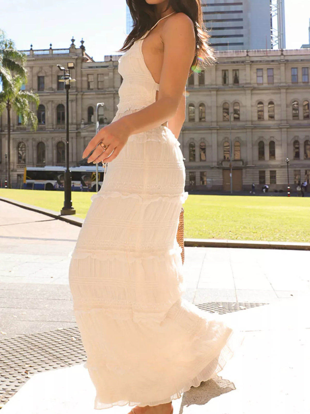 Sleeveless Top and Maxi Skirt Two Piece Set, view 28