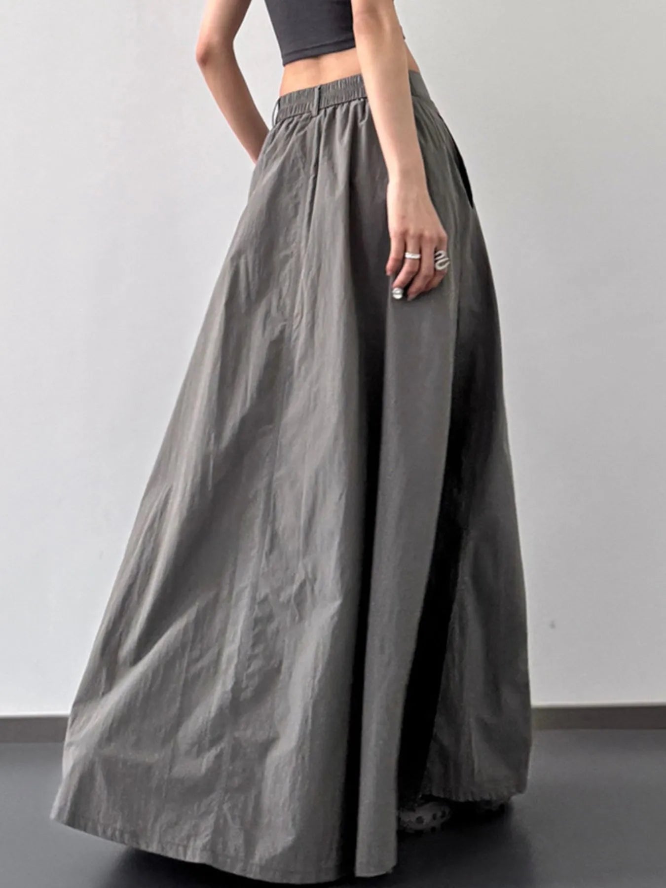 High Waist Slit Maxi Skirt - Fashorio