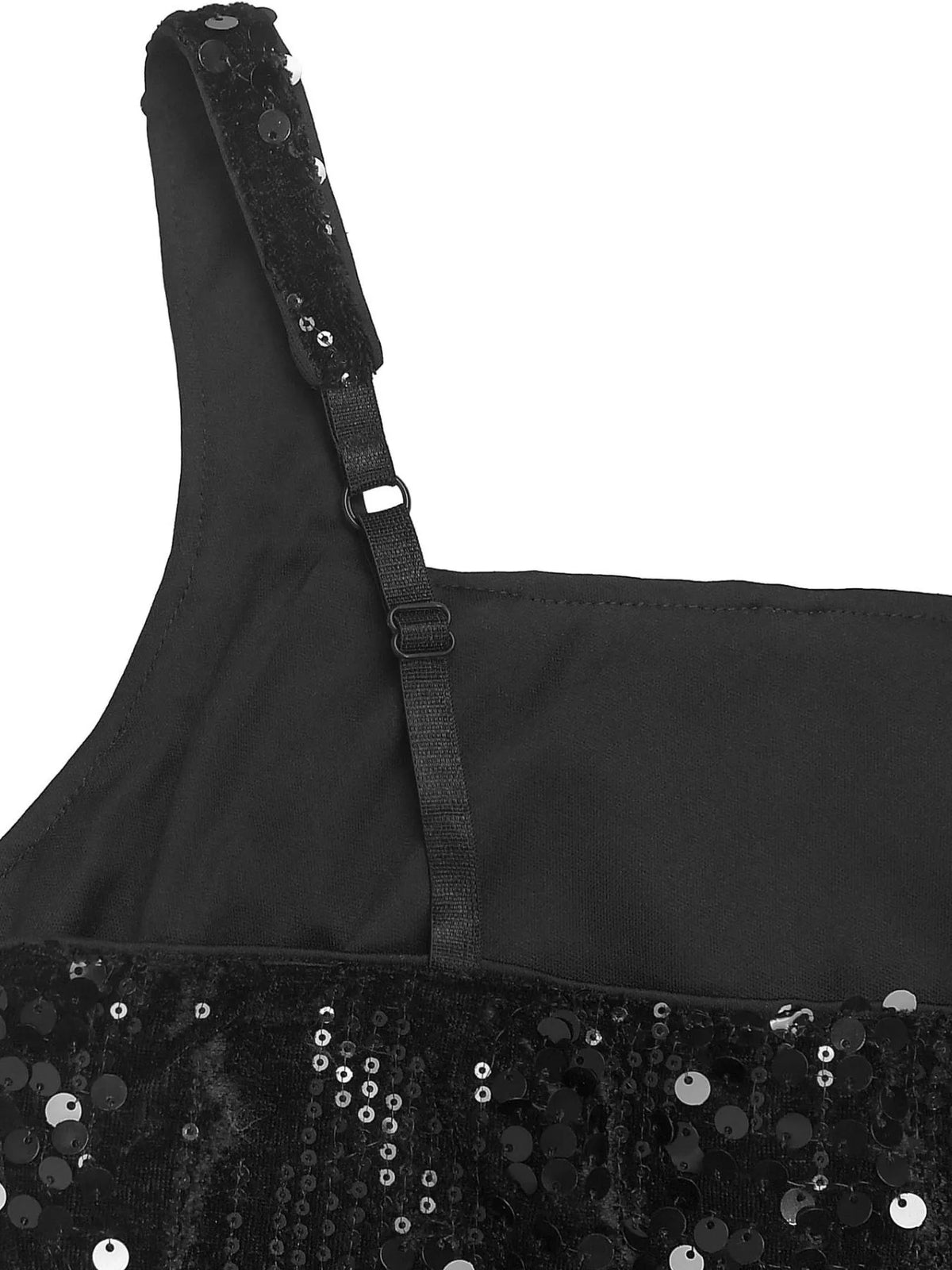 Sequin ruffle hem maxi dress, front view