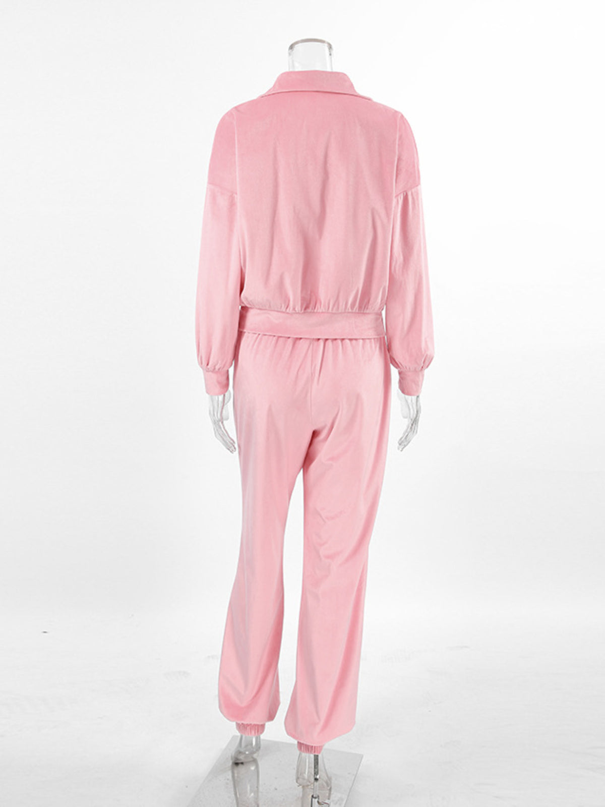 Dusty pink lounge set full outfit
