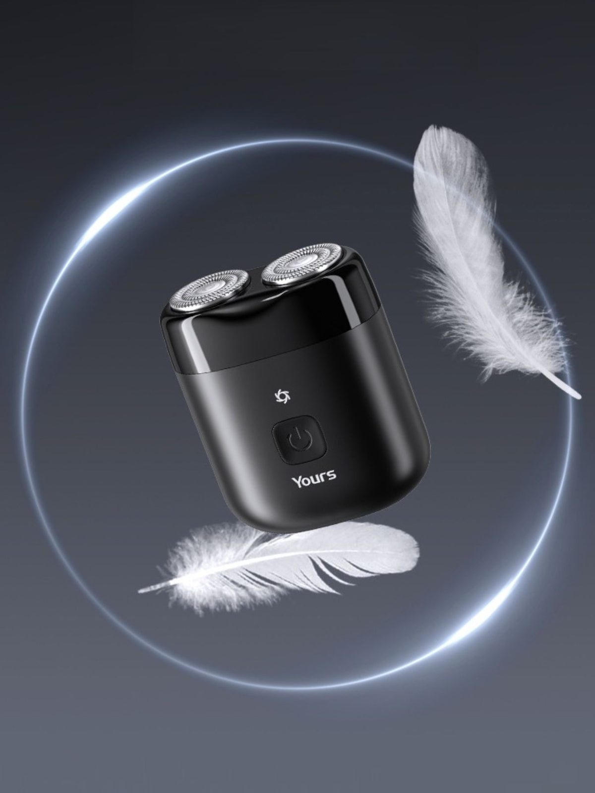 Mini shaver with cap removed